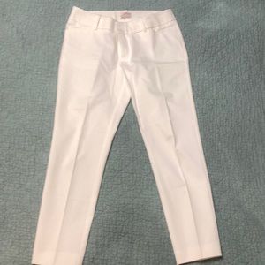 EUC Size 10 Merona -White modern fit pants